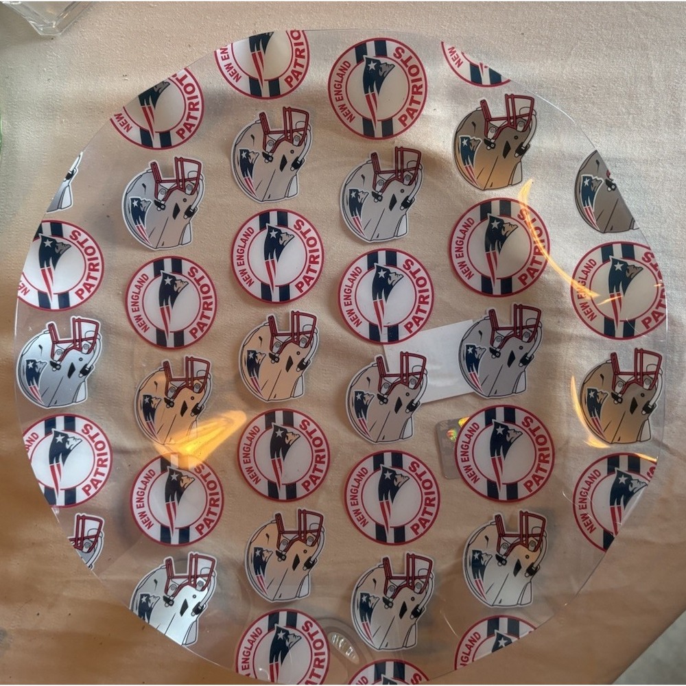NFL New England Patriots 11x11 Plastic Reusable Serveware